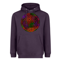 Plum halloween round earrings 2 Heavyweight Hoodie - BundleAndBundleShop