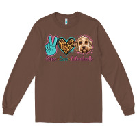 Chestnut peace love labradoodle Long Sleeve Tee - Jasminsmagicworld