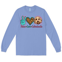 Colony Blue peace love labradoodle Long Sleeve Tee - Jasminsmagicworld