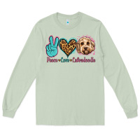 Matcha peace love labradoodle Long Sleeve Tee - Jasminsmagicworld