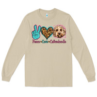 Mushroom peace love labradoodle Long Sleeve Tee - Jasminsmagicworld