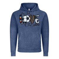 Vintage Denim for the love of the game socer Vintage Hoodie - CowhideDigitalArt