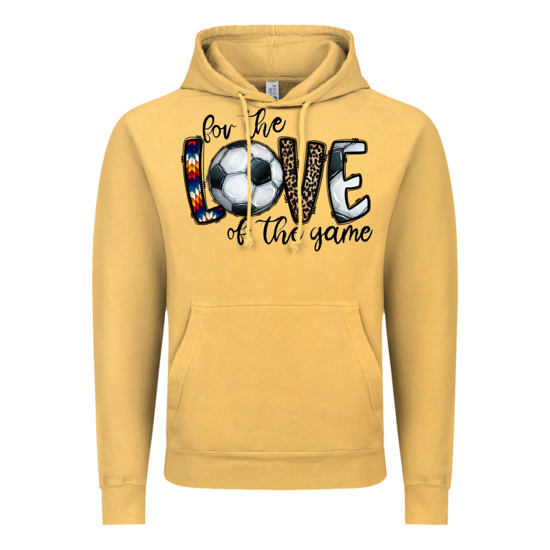 For The Love Of The Game Socer Vintage Hoodie by CowhideDigitalArt | Teevron