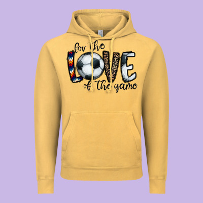For The Love Of The Game Socer Vintage Hoodie Designed By Cowhidedigitalart