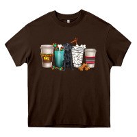 Chocolate Brown labrador retriever dog coffee cups Heavy Core Tee - texasbilliewilder