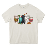 Cream labrador retriever dog coffee cups Heavy Core Tee - texasbilliewilder