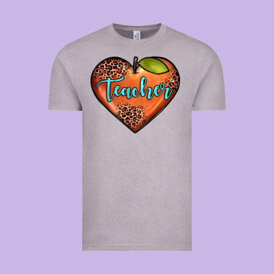 Teacher Heart Vintage Tee Designed By Jahusdesignshop