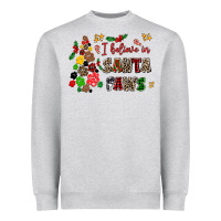 Heather Grey i believe in santa paws Heavyweight Sweatshirt - AdoDesignShop