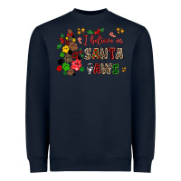 Navy i believe in santa paws Heavyweight Sweatshirt - AdoDesignShop