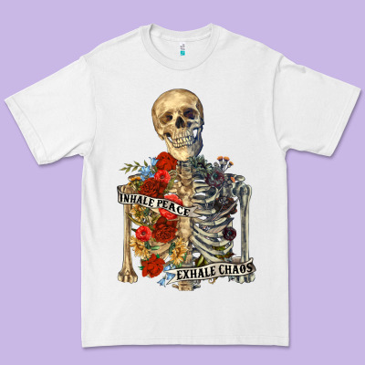 Premium Tee inhale peace exhale chaos
