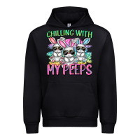 Black chilling with my peeps easter bunnies cowgirl cowg Urban Hoodie - CowGirlArtShop