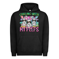 Pigment Black chilling with my peeps easter bunnies cowgirl cowg Urban Hoodie - CowGirlArtShop