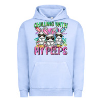 Pigment Grape Ice chilling with my peeps easter bunnies cowgirl cowg Urban Hoodie - CowGirlArtShop