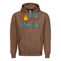 Chestnut life is better by the campfire Zipper Hoodie - MaliasSmallBusiness