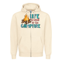 Sandshell life is better by the campfire Zipper Hoodie - MaliasSmallBusiness