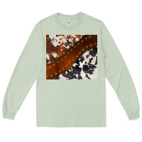 Matcha cowhide leather Long Sleeve Tee - BarkalooDesign