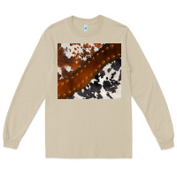Mushroom cowhide leather Long Sleeve Tee - BarkalooDesign
