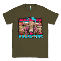 Army Green be my valentine with cow Classic Tee - AdoDesignShop