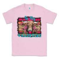 Bubblegum Pink be my valentine with cow Classic Tee - AdoDesignShop