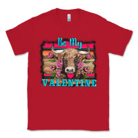 Red be my valentine with cow Classic Tee - AdoDesignShop