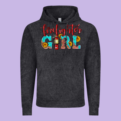 Firefighter Son Girl Vintage Hoodie Designed By Hra Design Shop