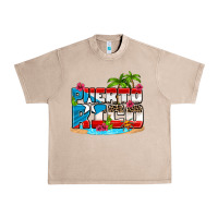 French Oak puerto rico and flowers with frog Urban Heavy Tee - AdoDesignShop