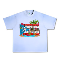 Grape Ice puerto rico and flowers with frog Urban Heavy Tee - AdoDesignShop