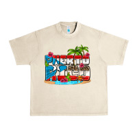 Sandshell puerto rico and flowers with frog Urban Heavy Tee - AdoDesignShop