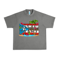 Tornado puerto rico and flowers with frog Urban Heavy Tee - AdoDesignShop