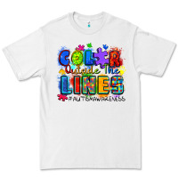 White color outside the lines autism awareness Premium Tee - Zillion Design Studio