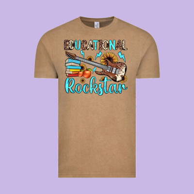Educational Rockstar Vintage Tee Designed By Jahusdesignshop