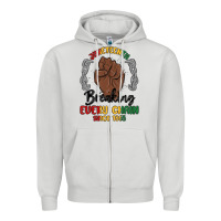 Dove Grey every chain since 1865 juneteenth Zipper Hoodie - MaliasSmallBusiness