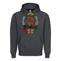 Smoke every chain since 1865 juneteenth Zipper Hoodie - MaliasSmallBusiness