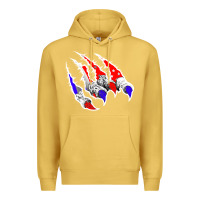 Antique Gold American Flag Claw Premium Hoodie - Bettercallsaul