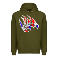 Army Green American Flag Claw Premium Hoodie - Bettercallsaul