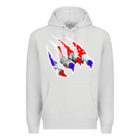 Dove Grey American Flag Claw Premium Hoodie - Bettercallsaul