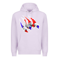 Lilac American Flag Claw Premium Hoodie - Bettercallsaul