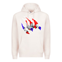 Pale Pink American Flag Claw Premium Hoodie - Bettercallsaul