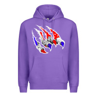 Purple American Flag Claw Premium Hoodie - Bettercallsaul