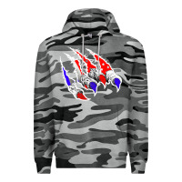 Slate Camo American Flag Claw Premium Hoodie - Bettercallsaul