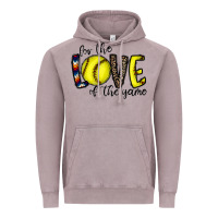 For The Love Of The Game Softball Vintage Hoodie | Teevron