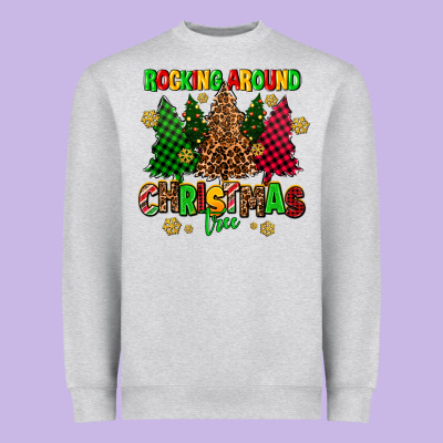 Rocking Around The Christmas Tree Heavyweight Sweatshirt Designed By Adodesignshop