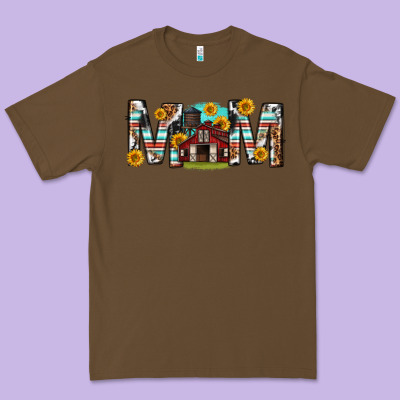Premium Tee barn mom western mother s day