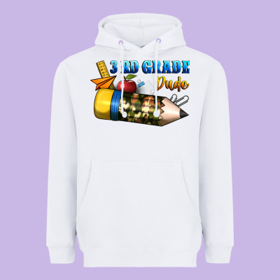 3 Rd Grade Dude Heavyweight Hoodie Designed By Bundleandbundleshop