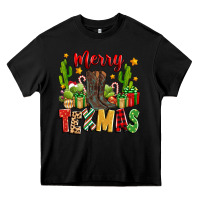 Black merry texmas Heavy Core Tee - Zillion Design Studio