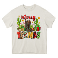 Cream merry texmas Heavy Core Tee - Zillion Design Studio