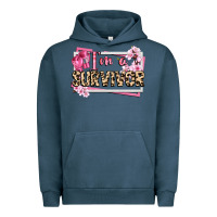 Pigment Midnight Navy im a survivor cancer awareness Urban Hoodie - CowGirlArtShop