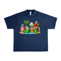 Navy puerto rico coffee cups Urban Heavy Tee - AdoDesignShop