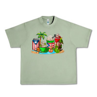 Oil Green puerto rico coffee cups Urban Heavy Tee - AdoDesignShop