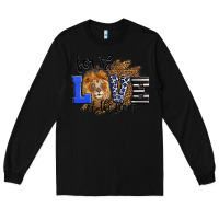 Black For The Love Of The Lions Long Sleeve Tee - LillyAllenDesigns